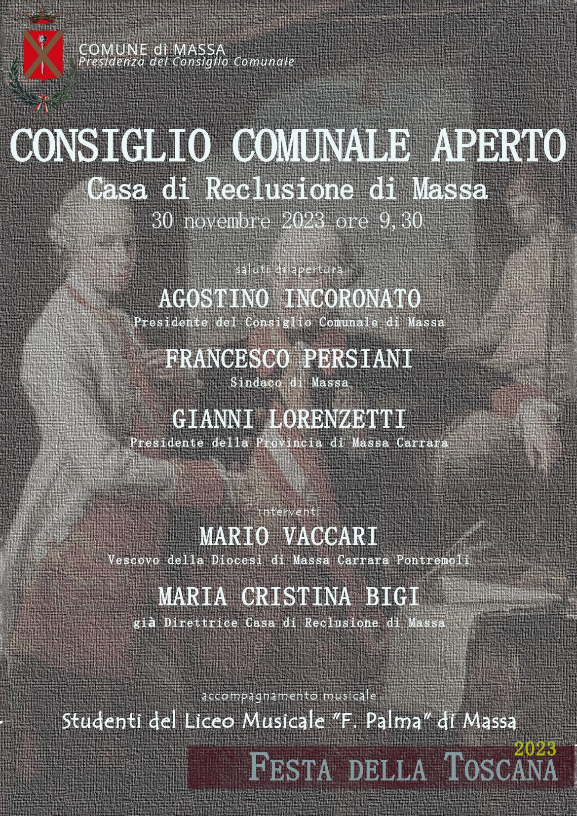 locandina Consiglio comunale Festa della Toscana 2023