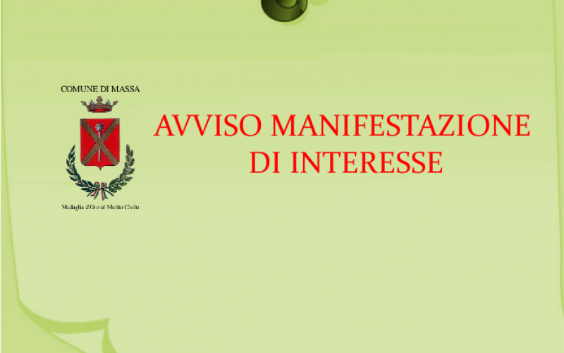 avviso di manifestazione d'interesse con logo Comune 