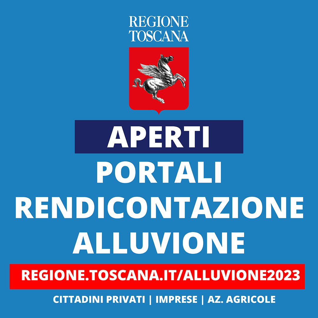 banner apertura portali regionali rendicontazione danni alluvione novembre '23