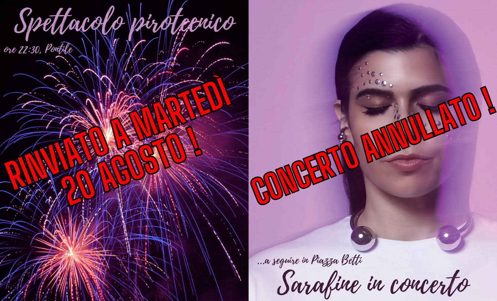 eventi annullati 18.8.24