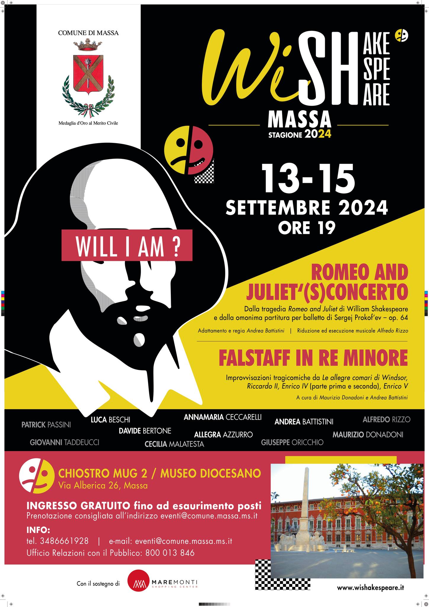 locandina Wishakespeare. 13-15 settembre 24