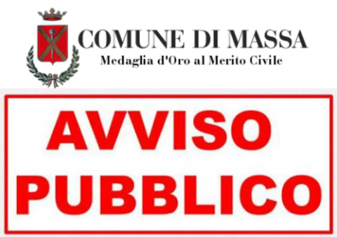 avviso pubblico con logo Comune di Massa 