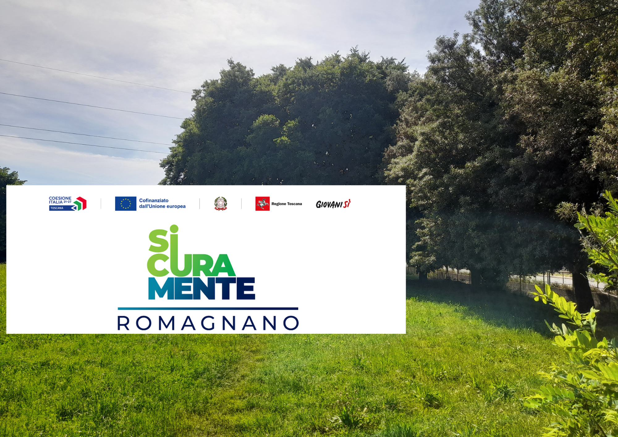 Parco Valgimigli con logo progetto