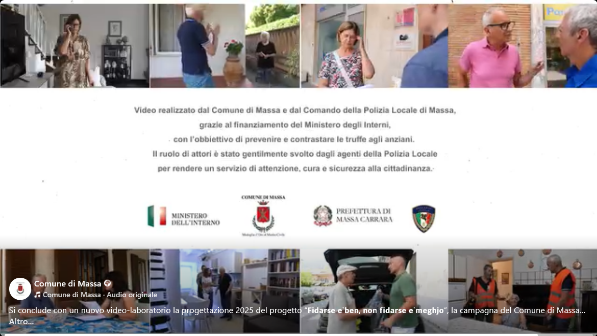 fermo immagine video- spot Fiderse è ben, non fidarse è meghjo -2025 