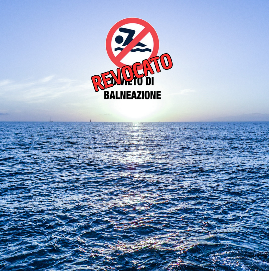 immagine revoca divieto balneazione