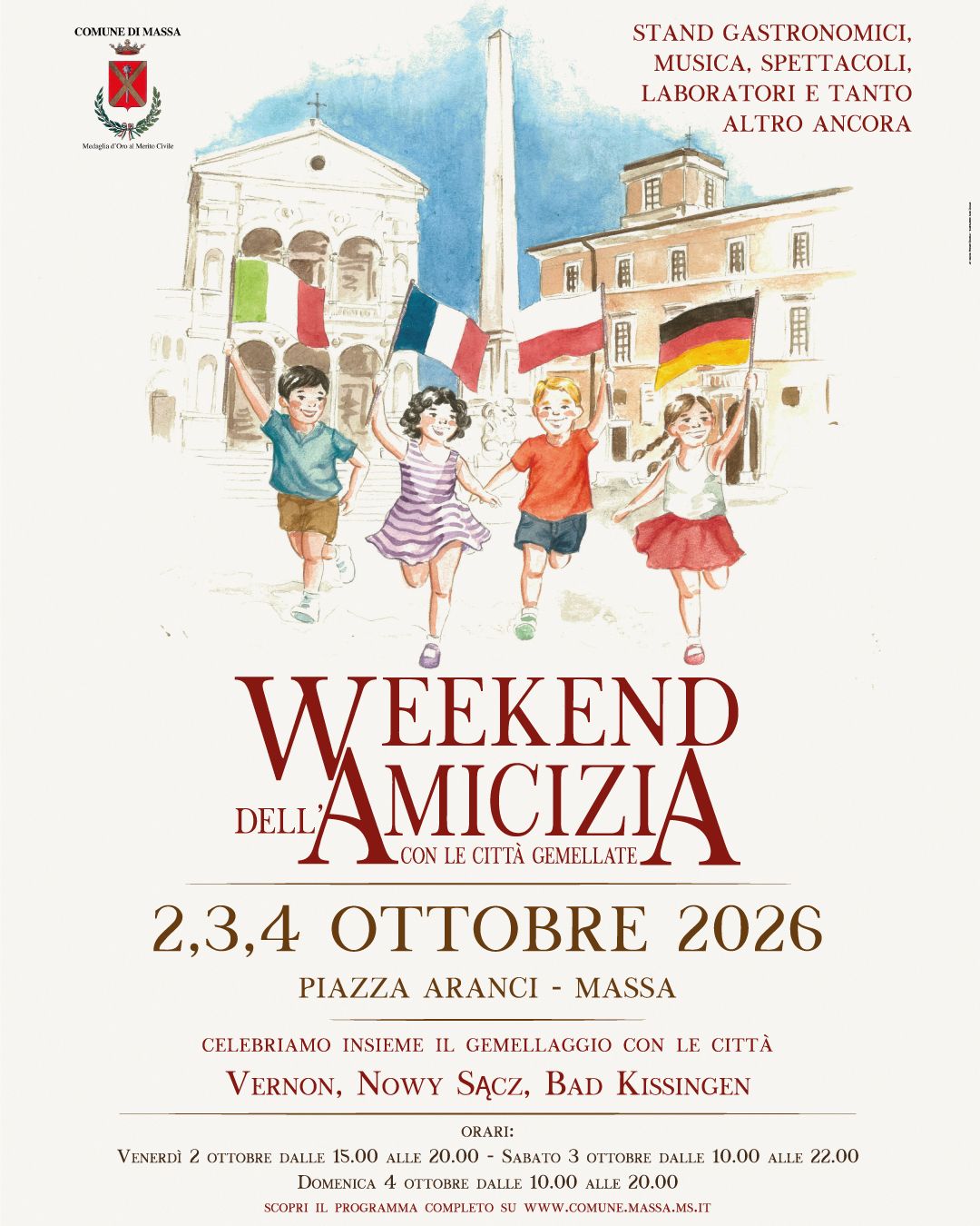 locandina Wueekend Amicizia 2026 - 2,3,4 Ottobre 
