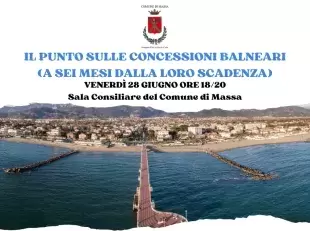 ritaglio locandina convegno concessioni balneari - 28.giugno.2024