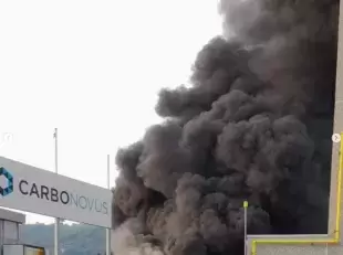immagine repertorio incendio Carbonovus del 31.7.2024