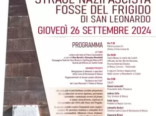 locandina 80esimi anniversario strage Fosse del Frigido - 2024  