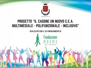 banner con logo progetto sociale affidamento centro Casone 2024