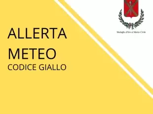 Avviso allerta meteo - codice GIALLO 