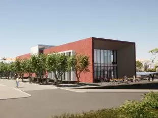 rendering progetto sostituzione edificio ex Cat per futura casa arti