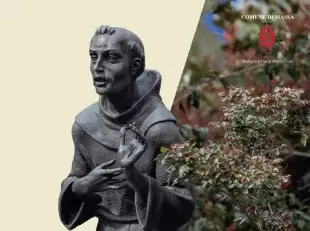 ritaglio locandina VIII centenario celebrazioni San Francesco 